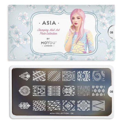 Asia 08 ✦ Nail Stamping Plates - MoYou London