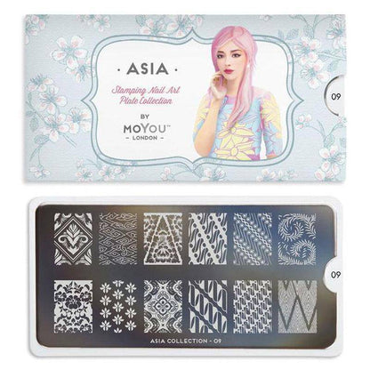 Asia 09 ✦ Nail Stamping Plates - MoYou London