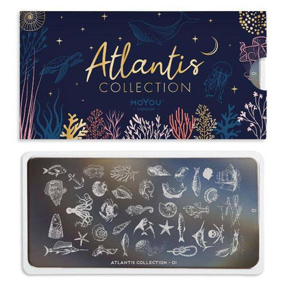 Atlantis 01 ✦ Nail Stamping Plate - MoYou London