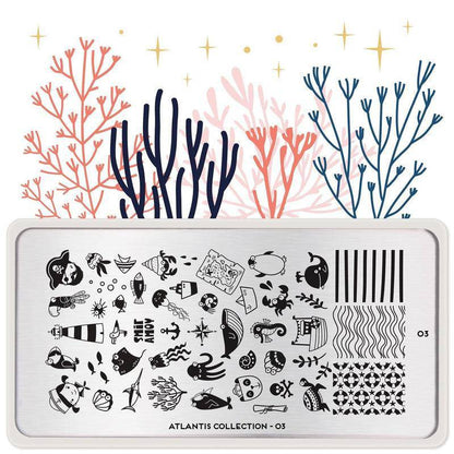 Atlantis 03 ✦ Nail Stamping Plate - MoYou London