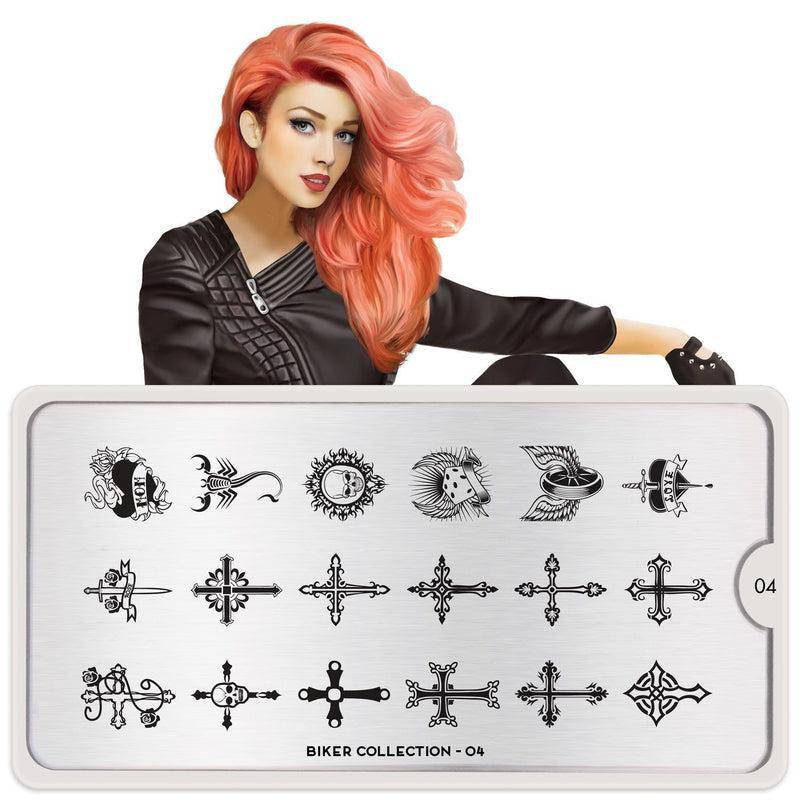 Biker 04 ✦ Nail Stamping Plate - MoYou London