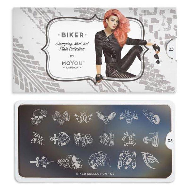 Biker 05 ✦ Nail Stamping Plate - MoYou London