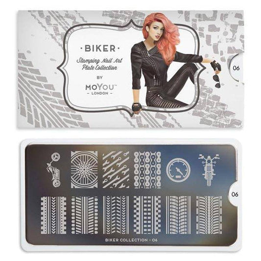 Biker 06 ✦ Nail Stamping Plate - MoYou London