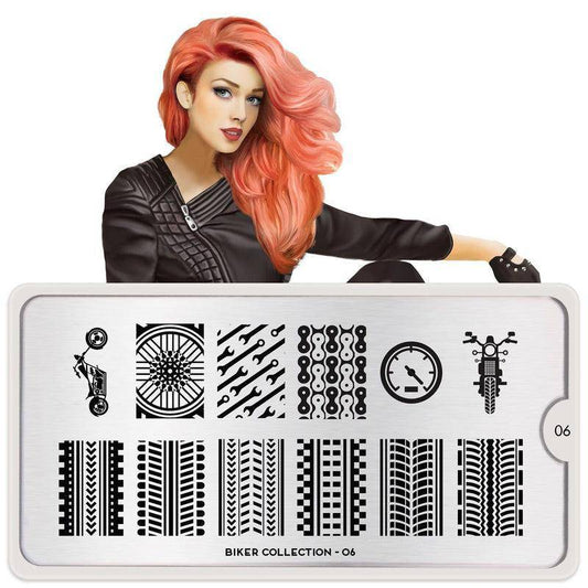 Biker 06 ✦ Nail Stamping Plate - MoYou London