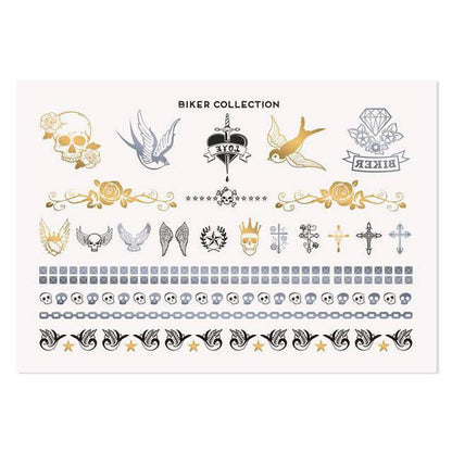 Biker Feet Temporary Tattoo - MoYou London