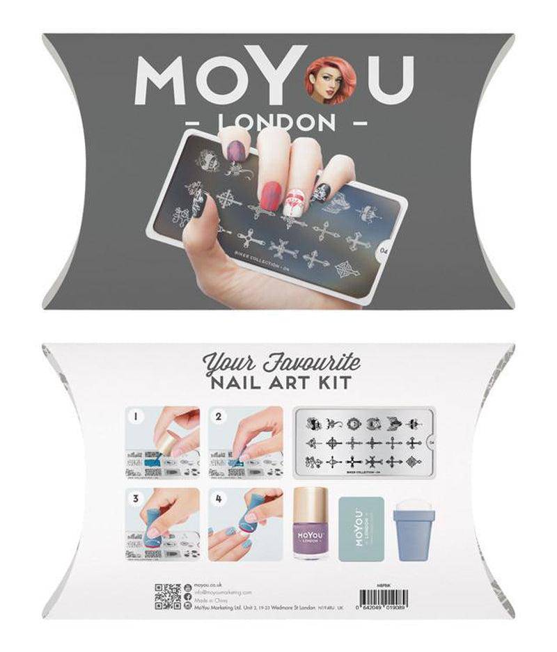 Biker Starter Kit Nail Art Stencils MoYou London 