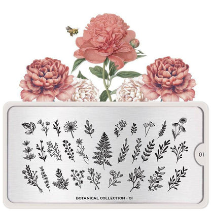 Botanical 01 ✦ Nail Stamping Plate - MoYou London