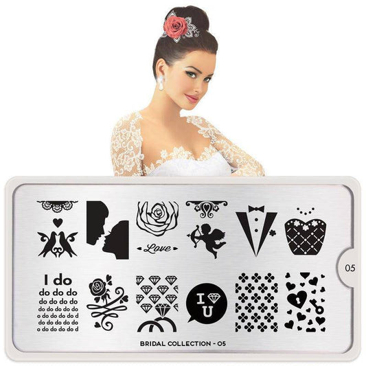 Bridal 05 ✦ Nail Stamping Plate - MoYou London