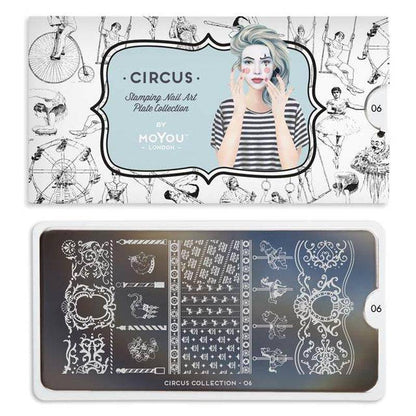 Circus 06 ✦ Nail Stamping Plate - MoYou London
