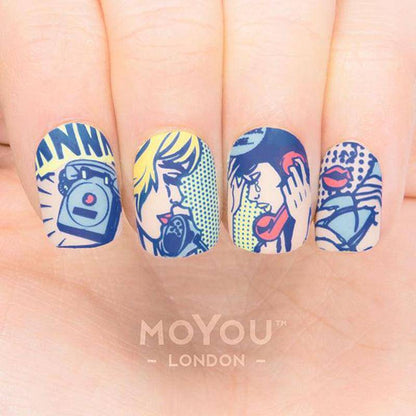 Comics 06 ✦ Nail Stamping Plate - MoYou London