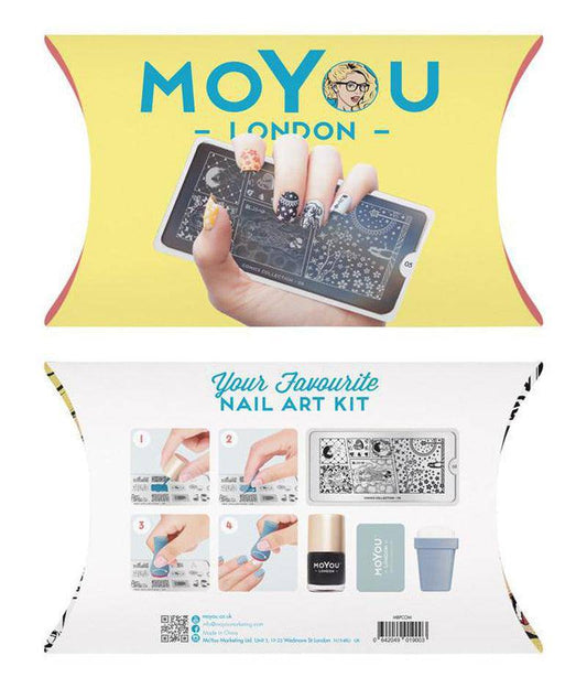 Comics Starter Kit Nail Art Stencil MoYou London 