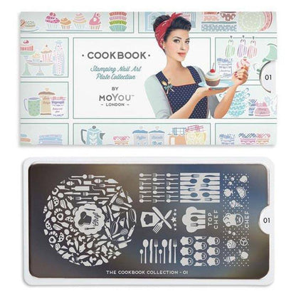 Cook Book 01 ✦ Nail Stamping Plate - MoYou London