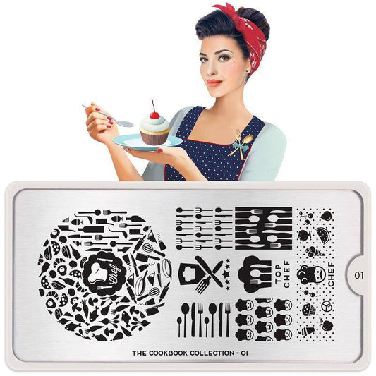 Cook Book 01 ✦ Nail Stamping Plate - MoYou London