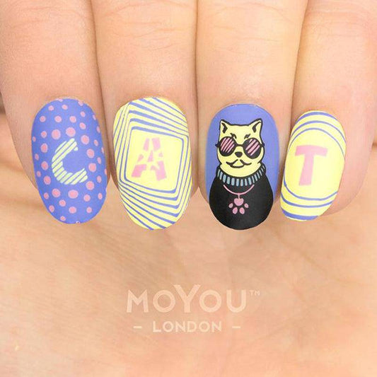 Crazy Cat Lady 05 ✦ Nail Stamping Plate - MoYou London