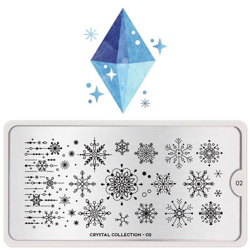 Crystal 02 ✦ Nail Stamping Plate
