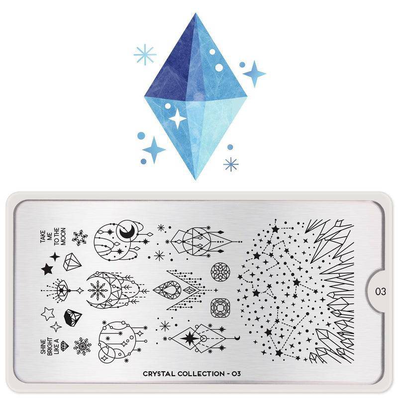 Crystal 03 ✦ Nail Stamping Plate
