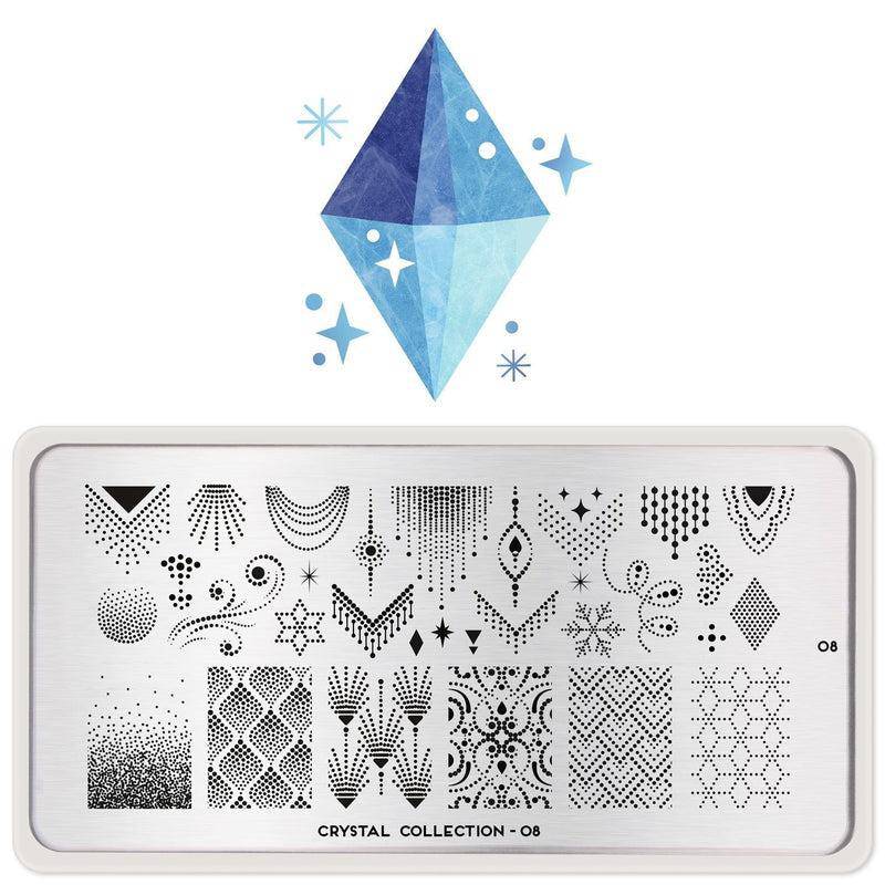 Crystal 08 ✦ Nail Stamping Plate