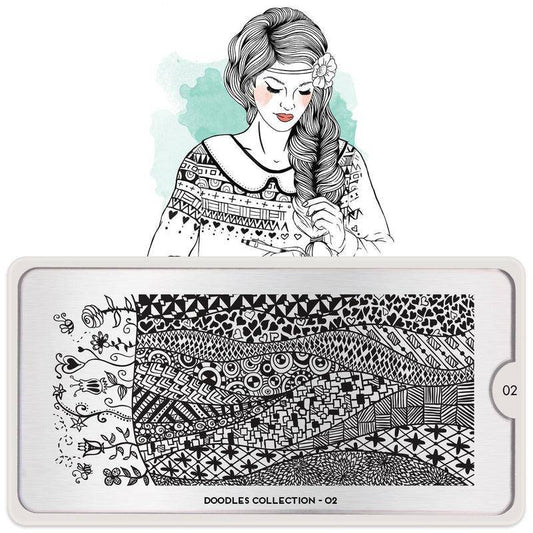 Doodles 02 ✦ Nail Stamping Plate - MoYou London