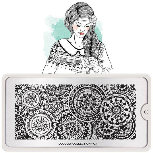 Doodles 03 ✦ Nail Stamping Plate - MoYou London