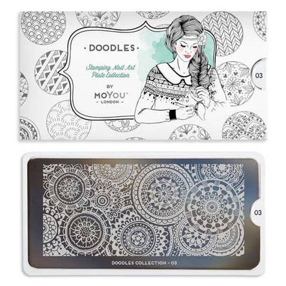 Doodles 03 ✦ Nail Stamping Plate - MoYou London