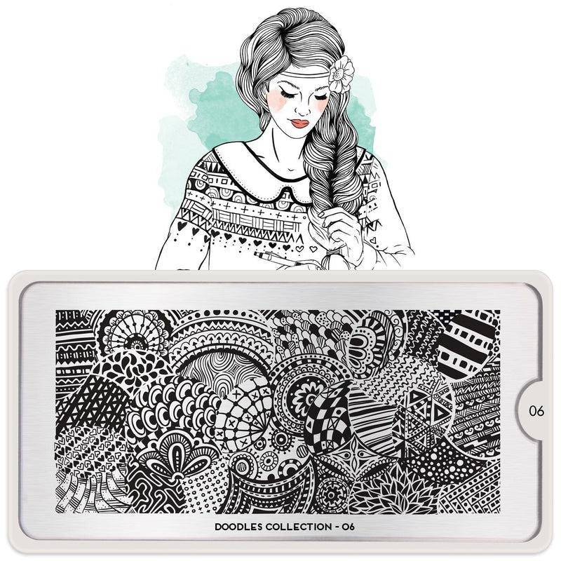 Doodles 06 ✦ Nail Stamping Plate - MoYou London