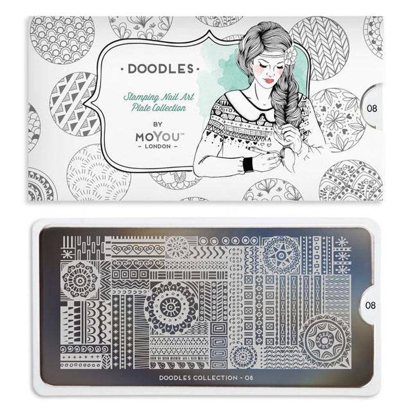Doodles 08 ✦ Nail Stamping Plate - MoYou London