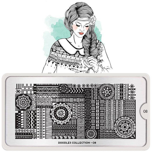 Doodles 08 ✦ Nail Stamping Plate - MoYou London