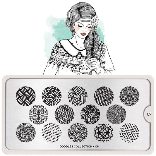 Doodles 09 ✦ Nail Stamping Plate - MoYou London