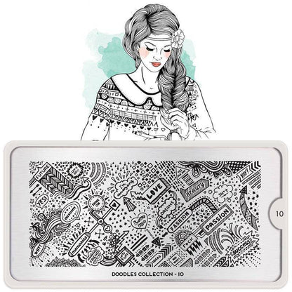 Doodles 10 ✦ Nail Stamping Plate - MoYou London