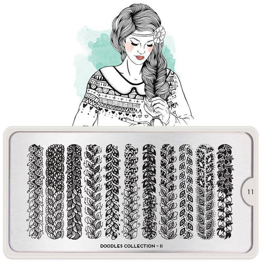 Doodles 11 ✦ Nail Stamping Plate - MoYou London