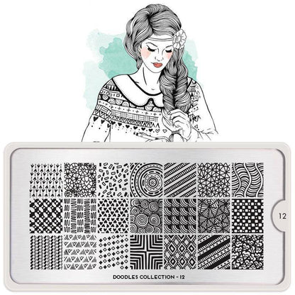 Doodles 12 ✦ Nail Stamping Plate - MoYou London