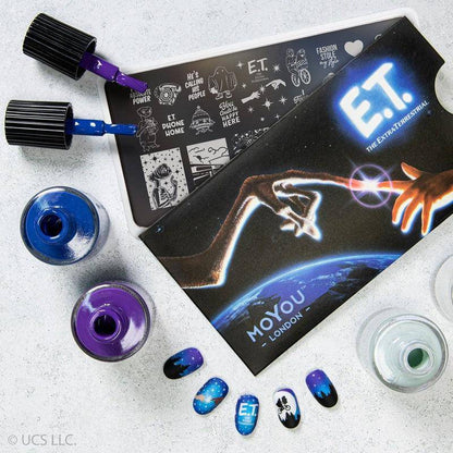 E.T. The Extra-Terrestrial Plate Bundle Nail Art Stencil MoYou London 