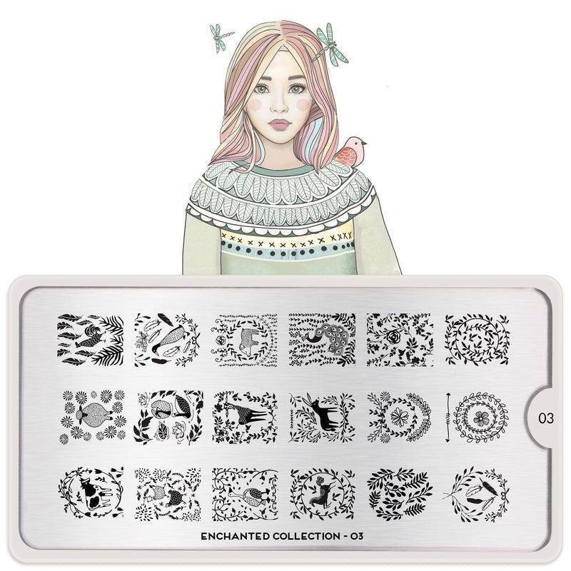 Enchanted 03 ✦ Nail Stamping Plate - MoYou London