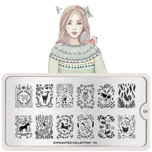 Enchanted 04 ✦ Nail Stamping Plate - MoYou London