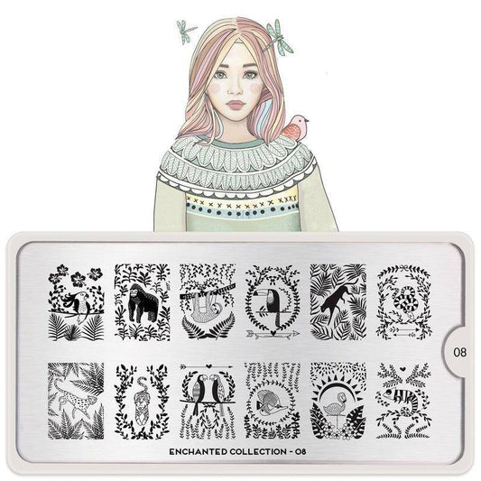 Enchanted 08 ✦ Nail Stamping Plate - MoYou London