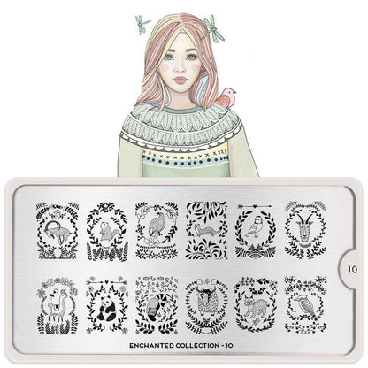 Enchanted 10 ✦ Nail Stamping Plate - MoYou London