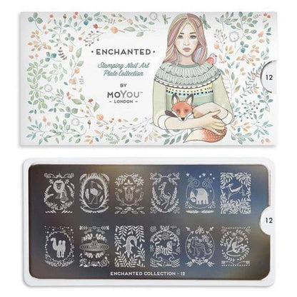 Enchanted 12 ✦ Nail Stamping Plate - MoYou London
