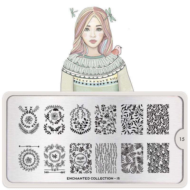 Enchanted 15 ✦ Nail Stamping Plate - MoYou London