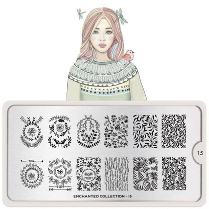 Enchanted 15 ✦ Nail Stamping Plate - MoYou London