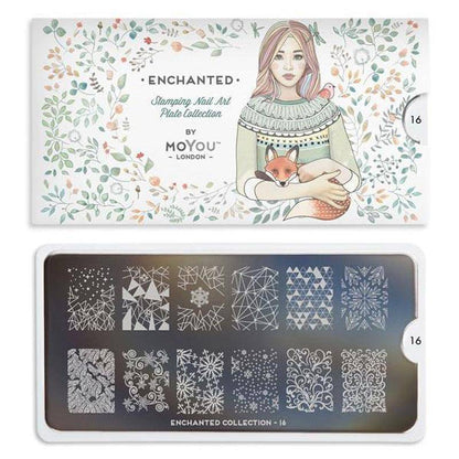 Enchanted 16 ✦ Nail Stamping Plate - MoYou London