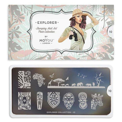 Explorer 10 ✦ Nail Stamping Plate - MoYou London