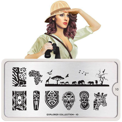 Explorer 10 ✦ Nail Stamping Plate - MoYou London