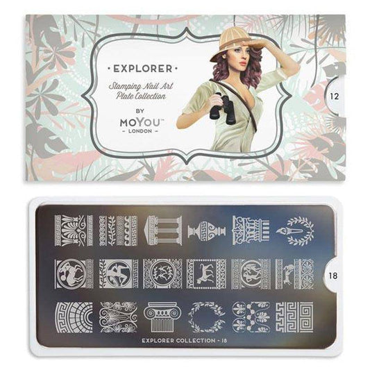 Explorer 18 ✦ Nail Stamping Plate - MoYou London