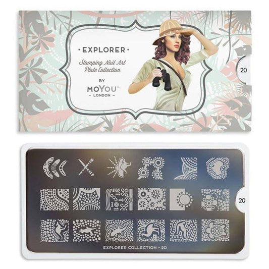 Explorer 20 ✦ Nail Stamping Plate - MoYou London