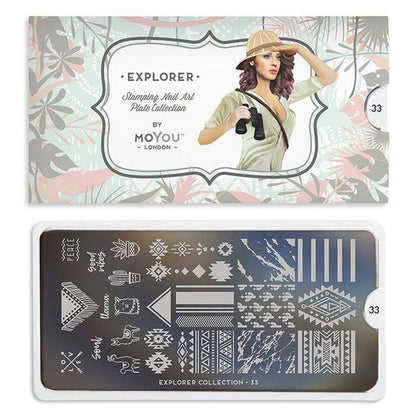 Explorer 33 ✦ Nail Stamping Plate - MoYou London