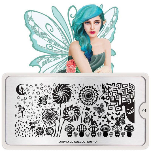 Fairytale 01 ✦ Nail Stamping Plate - MoYou London