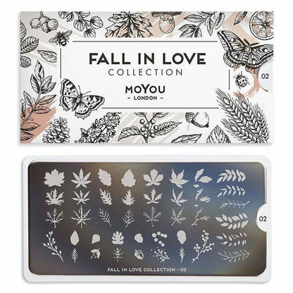 Fall in Love 02 ✦ Nail Stamping Plate - MoYou London