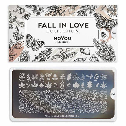 Fall in Love 04 ✦ Nail Stamping Plate - MoYou London