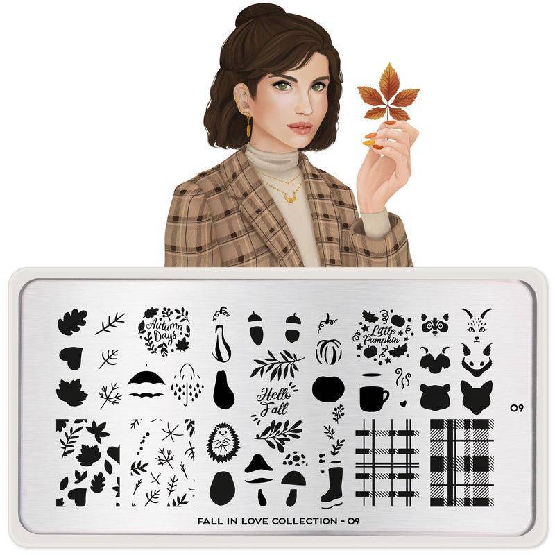 Fall in Love 09 ✦ Nail Stamping Plate