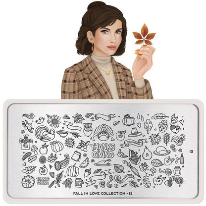 Fall in Love 12 ✦ Nail Stamping Plate - MoYou London